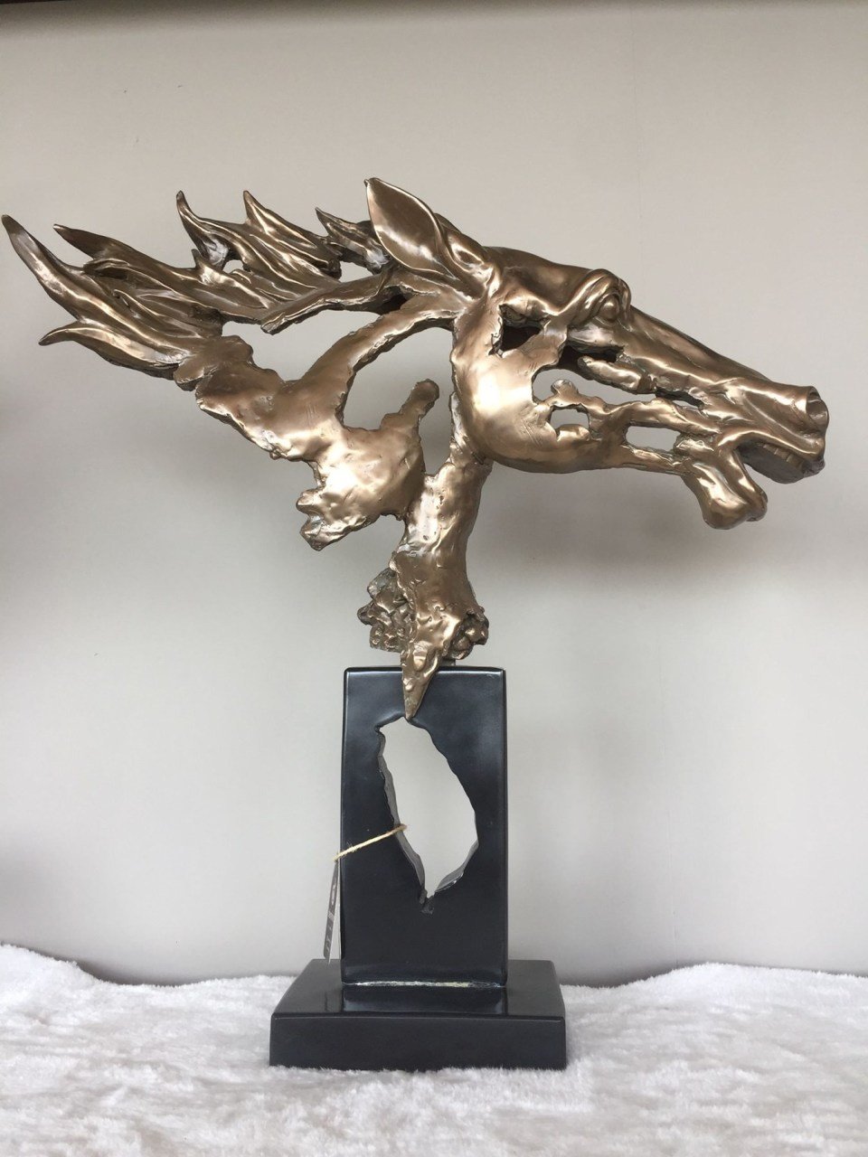 BRONZ STANDLI AT DEKOR 56 CM