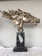 BRONZ STANDLI AT DEKOR 56 CM