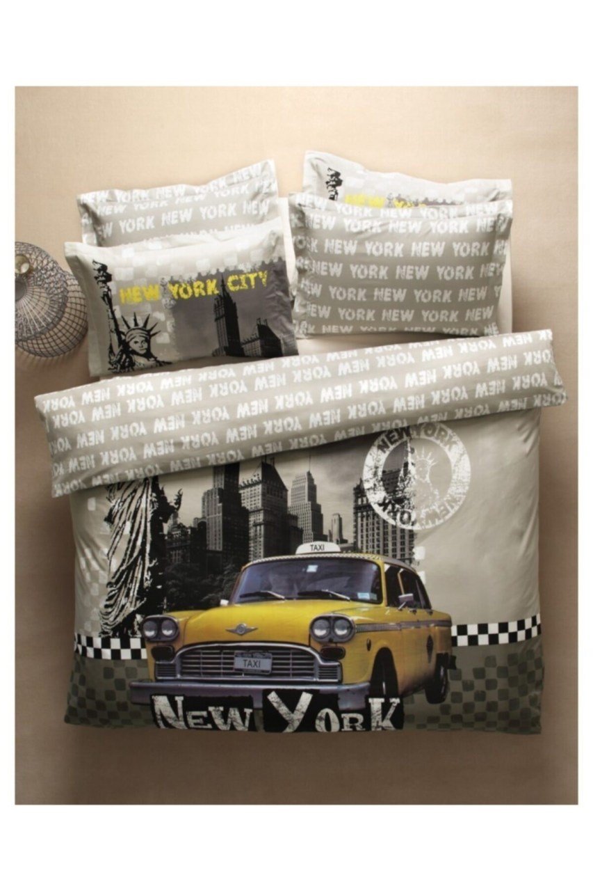 Çift Kişilik Nevresim Takımı (Newyork City)