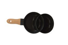 Siyah 2li Porselen Servis Tabağı 14x31cm