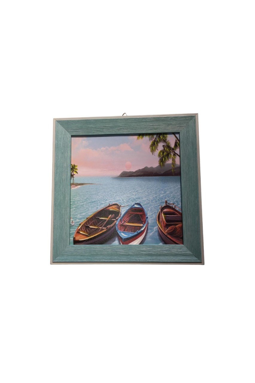 SETA Tablo Mavi Çerçeve 35,5 x 35,5