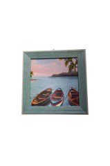 SETA Tablo Mavi Çerçeve 35,5 x 35,5