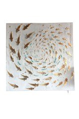Balık y-boya 100 cm x 100 cm