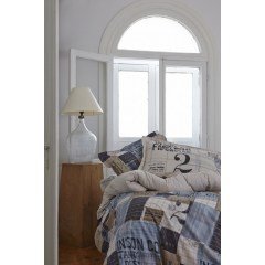 Karaca Home Blue Cool Mavi ViscoPercale Çift Kişilik Nevresim Takımı
