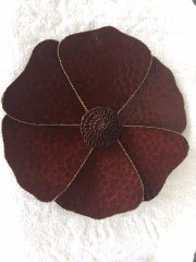 Bordo Çiçek Duvar Süsü 39 Cm P191.859222