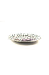 Bej Çiçek Desenli 6 lı Pasta Tabağı 20 cm