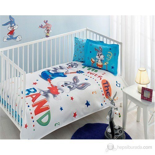Taç Lisanslı Tap Pıke Takımı Looney Tunes Bugs And Slyvester Band Bebek