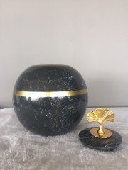 gri gold küre kup 25x25x35 cm
