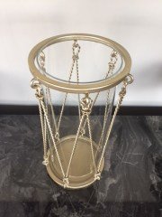 gold halatlı büyük mumluk 28 cm
