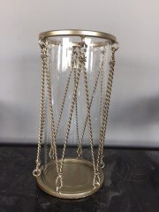 gold halatlı büyük mumluk 28 cm