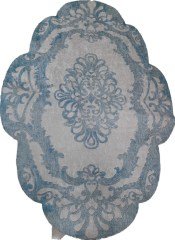 Oval Kaymaz  Taban  Mavi-Beyaz 120*180 Halı