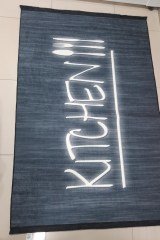 Yazılı Kaymaz Taban Mutfak Halısı 120*180