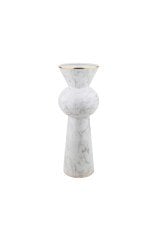Seramik Mermer Desenli Vazo-35 Cm