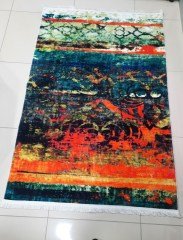Renkli Yumuşak Dokulu 120*180 Kilim Tabanlı Halı