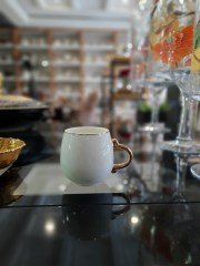 Beyaz Porselen Tekli Nescafe Kupa Kaı-010588