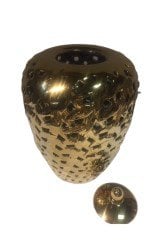 Gold Kapaklı Küp 33 Cm