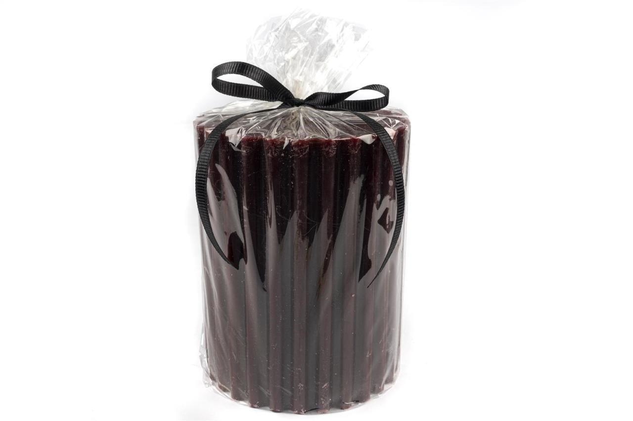 Oluklu Bordo Mum