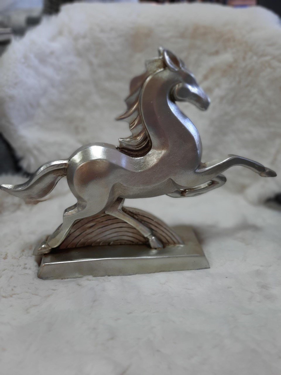 Koşan At Biblo Gümüş 32*25 Cm