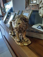 Altın Aslan Obje 30*25 cm