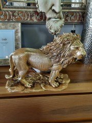 Altın Aslan Obje 30*25 cm