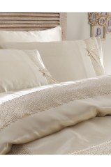 Çift Kişilik Nevresim Pike Seti Tuğçe Krem Kh8680214007716
