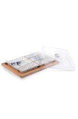 Mermer Seri Beyaz 42cm Kapaklı Porselen Kahvaltılık 42ak-05